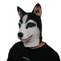 husky dog masks animal head full face dogs mask halloween party cosplay costume festival adult mask toys funny masquerade masks