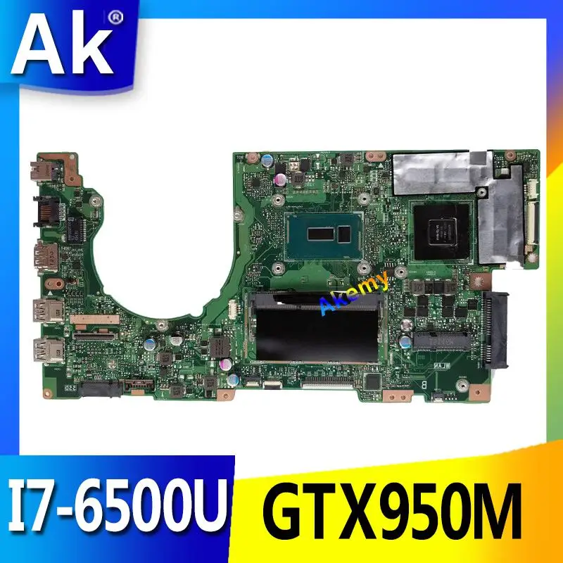 AK K501UX материнская плата для ноутбука For Asus K501UB K501U K501 Teste Оригинал DDR3 4g RAM I7 6500U GTX950M