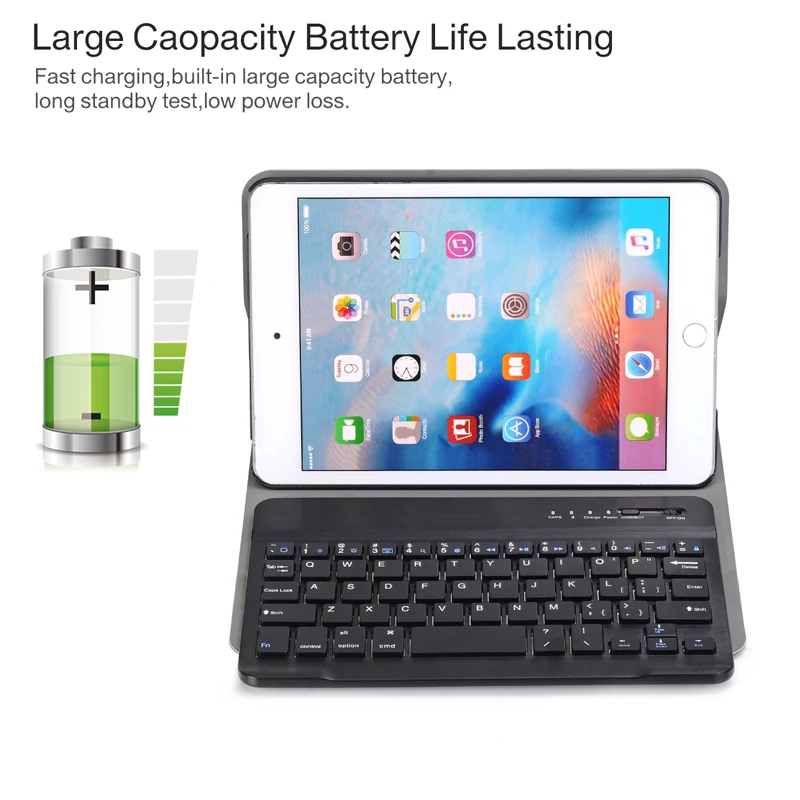 Беспроводная Bluetooth клавиатура Смарт планшет чехол для iPad Mini 5 2019 ipad mini 4 A2133 A2124 A2125