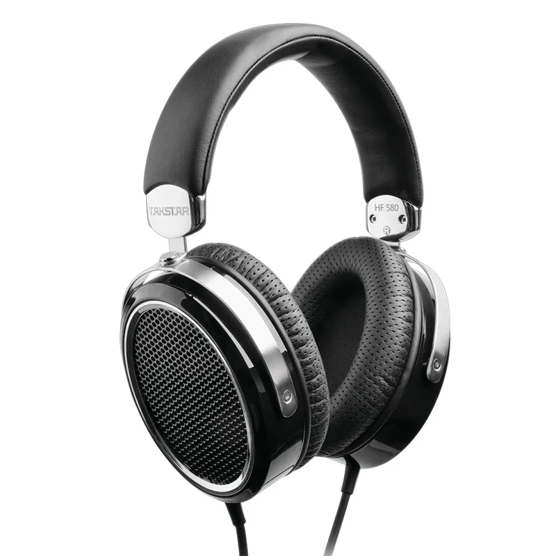 Takstar HF 580 Hi-Fi Плоские наушники ультра-большая плоская диафрагма с низким искажением мощная LF full MF прозрачная HF гарнитура