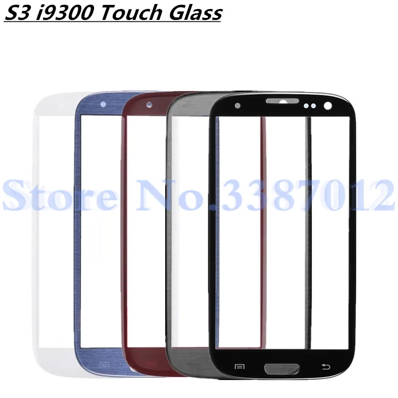 Передняя панель для Samsung Galaxy S III S3 GT-I9300 I9300 i747, сенсорный экран, стеклянный