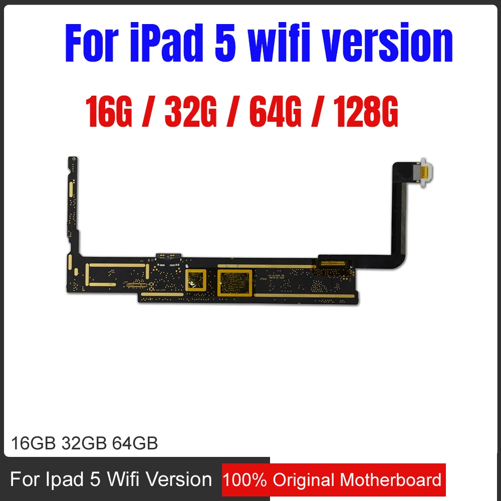 Оригинальная разблокированная материнская плата для ipad 5/Air 1 Материнская плата с чипами A1474 wifi версия/wifi+ 3g
