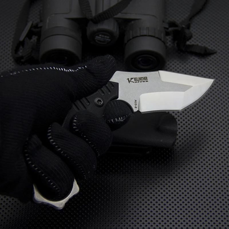 Полный Тан Утилита фиксированным лезвием Ножи AUS 8 Сталь Тактический коготь EDC