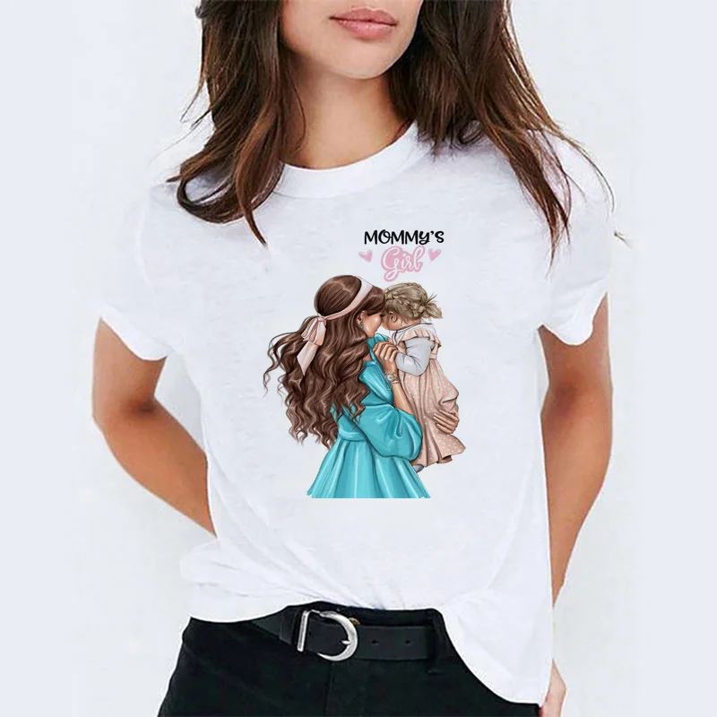 Футболка Super Mama для женщин, День матери, Harajuku, Kawaii, белая футболка, летняя футболка, футболка, femme, топы для мам, Корейская одежда