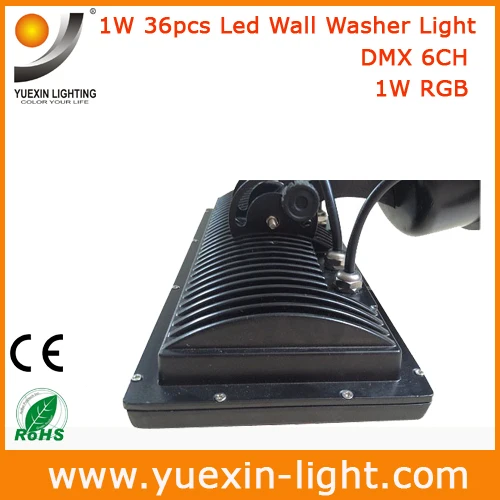 36W RGB наружный светодиодный прожектор с эффектом стирки для сценического