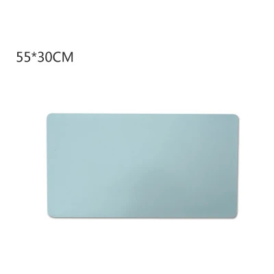 sky blue 55x30 cm Новинка, игровой коврик для мыши, искусственная кожа, водонепроницаемый, средний, 55x30 см, офисный, компьютерный, коврик для мыши, для женщин и мужчин, пыленепроницаемый, клавиатура, коврик для ноутбука - Цвет: sky blue 55x30 cm