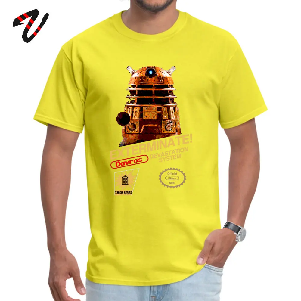Мужская футболка из чистого хлопка с коротким рукавом Techno Davros EXTERMINATE Skaro