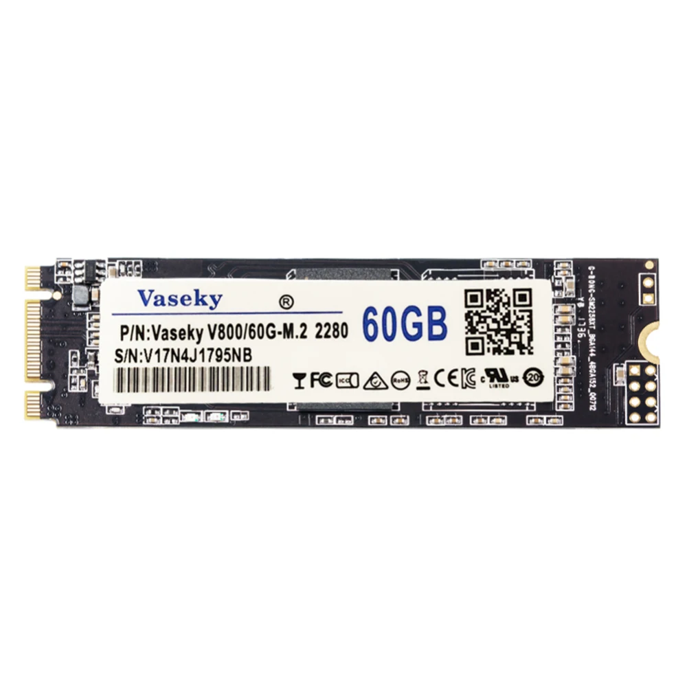 Внутренний твердотельный накопитель Vaseky M.2 2280 SATA SSD 60 Гб 128 ГБ 256 480 для настольных
