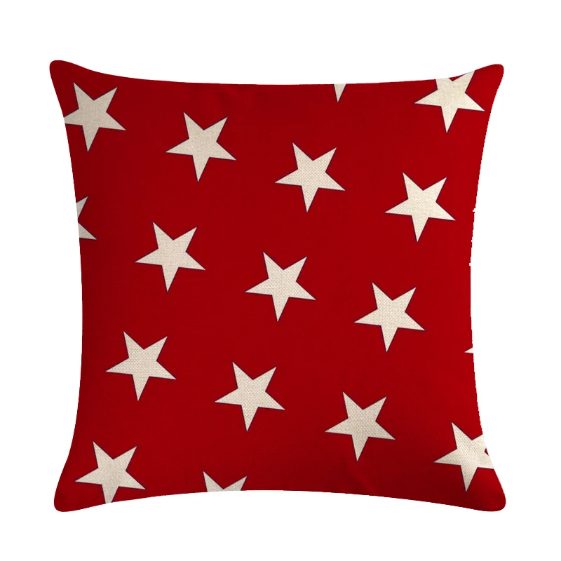 Рождественская звезда наволочка с принтом лося льняная Подушка Чехол для детей