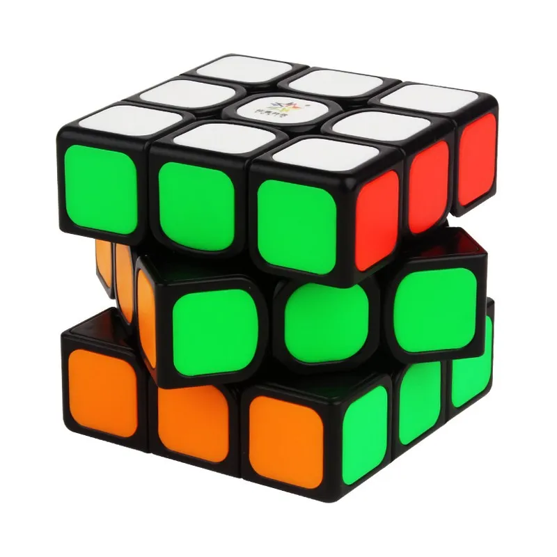 Черный Kylin V2 3x3x3 высокоскоростной волшебный куб Твист Головоломка 3x3 Yuxin 55 5 мм