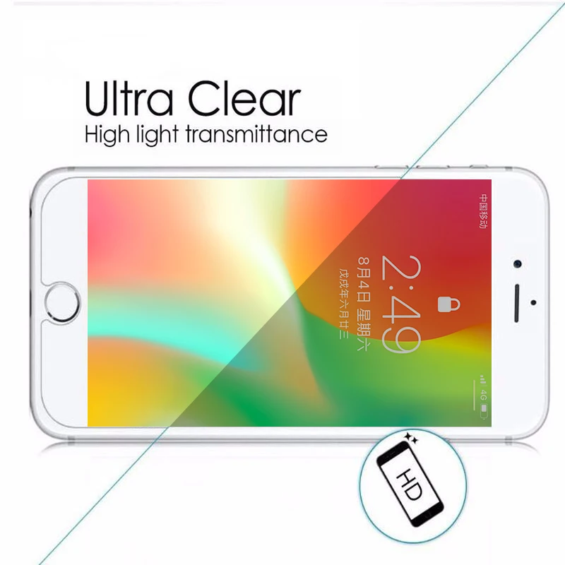 Защитное закаленное стекло для iphone Защита экрана 6 7 5 s se 6s 8 plus x XS max XR | Мобильные