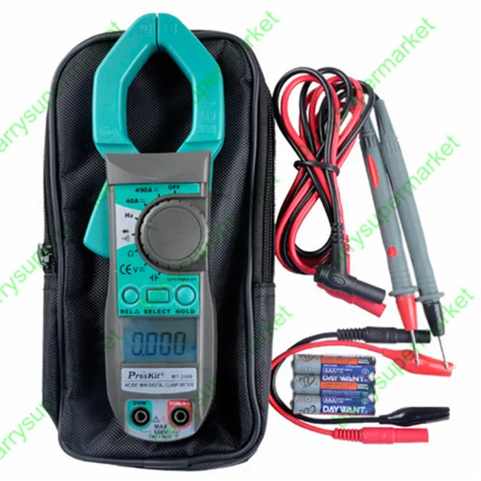 Бренд ProsKit MT-3109 переменный ток постоянного тока цифровой клещи мультиметр