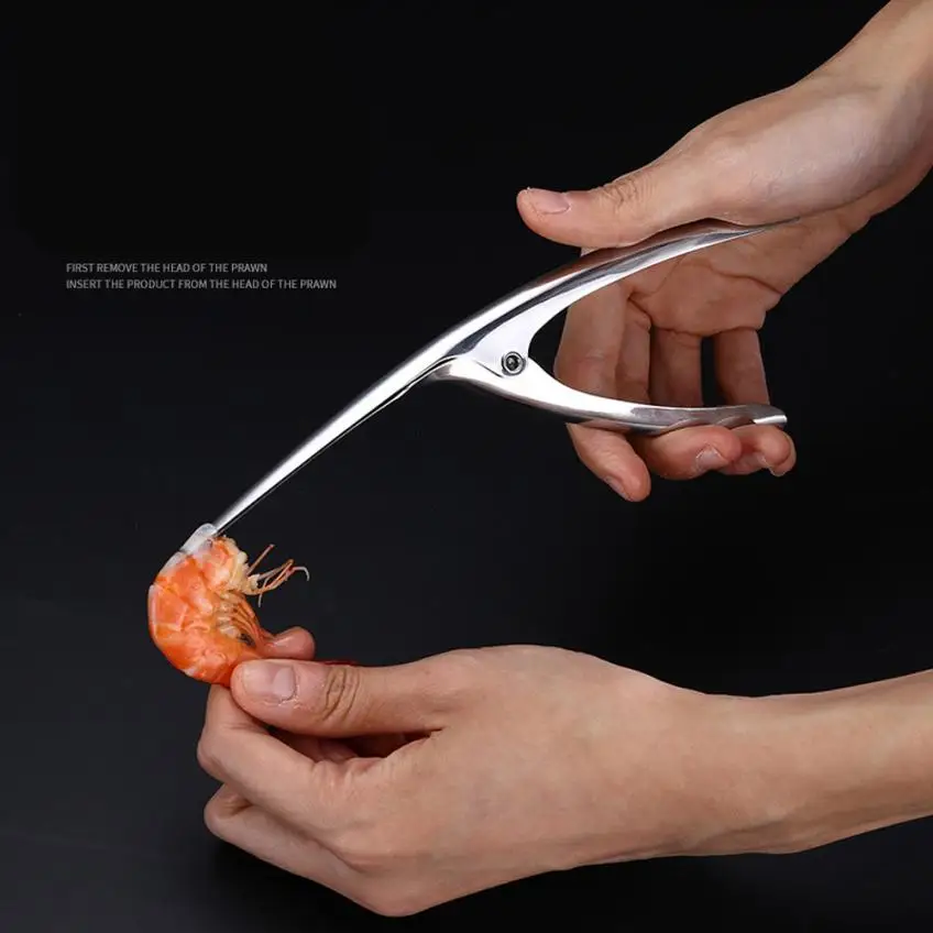 Kitchen Dining &amp Bar Stainless Steel Prawn Peeler Shrimp Deveiner Peel Device Creative Tools drop ahipping apr5 |
