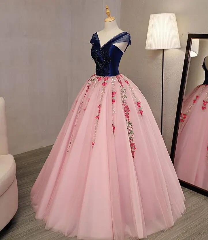 100% реальные королевские синие розовые сказочные средневековые искусственные