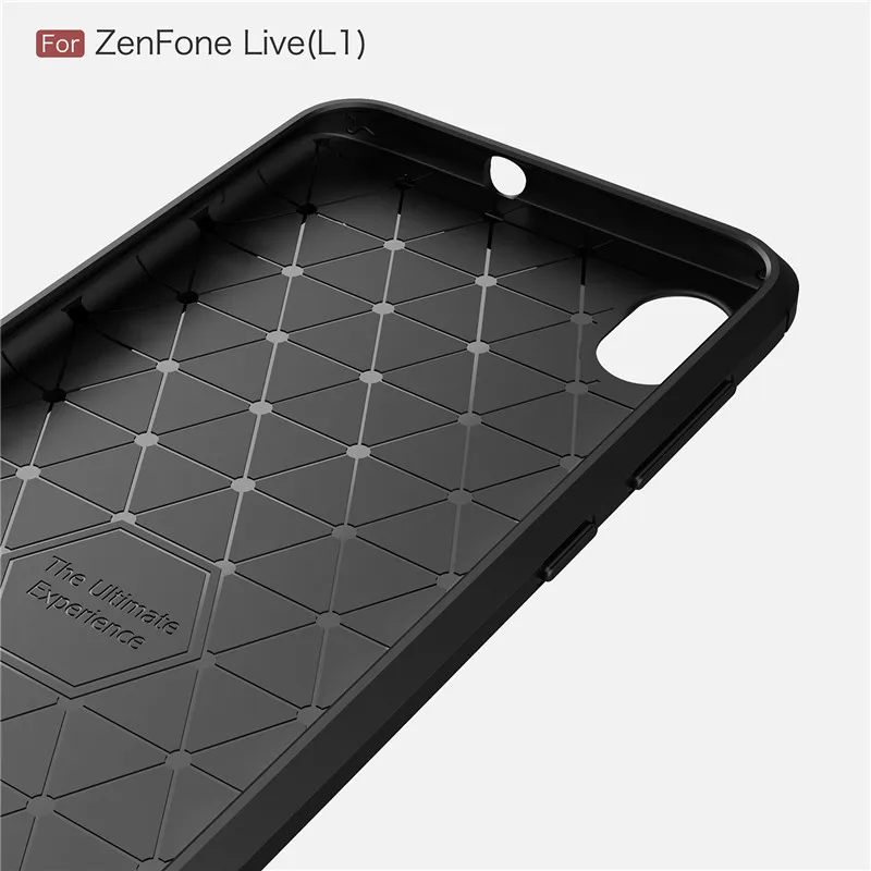 ASUS Zenfone Live L1 ZA550KL Cover Shockproof Silicone Brushed Phone Bumper Back Case For X00RD |