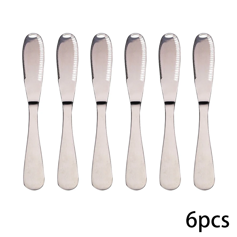8''Thick Нержавеющая сталь сливочное масло Ножи серебро поварские ножи s 3 в 1