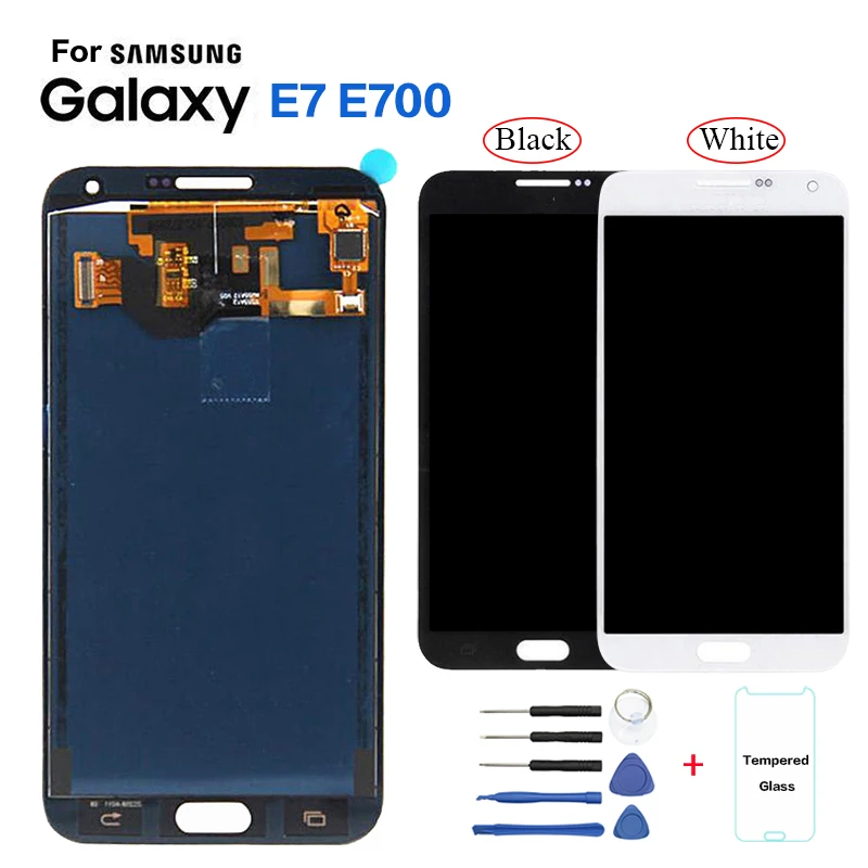 TFT для Samsung Galaxy E7 SM E700F E7000 сменный ЖК экран samsung E700H E700M E7009 модуль|Экраны мобильных