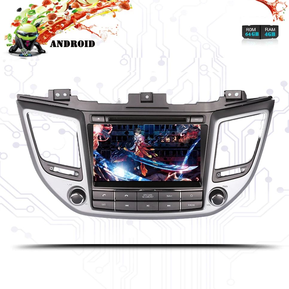 Восьмиядерный 4 Гб ОЗУ 64 ГБ Android 9 0 автомобильный DVD GPS Navi мультимедийный плеер