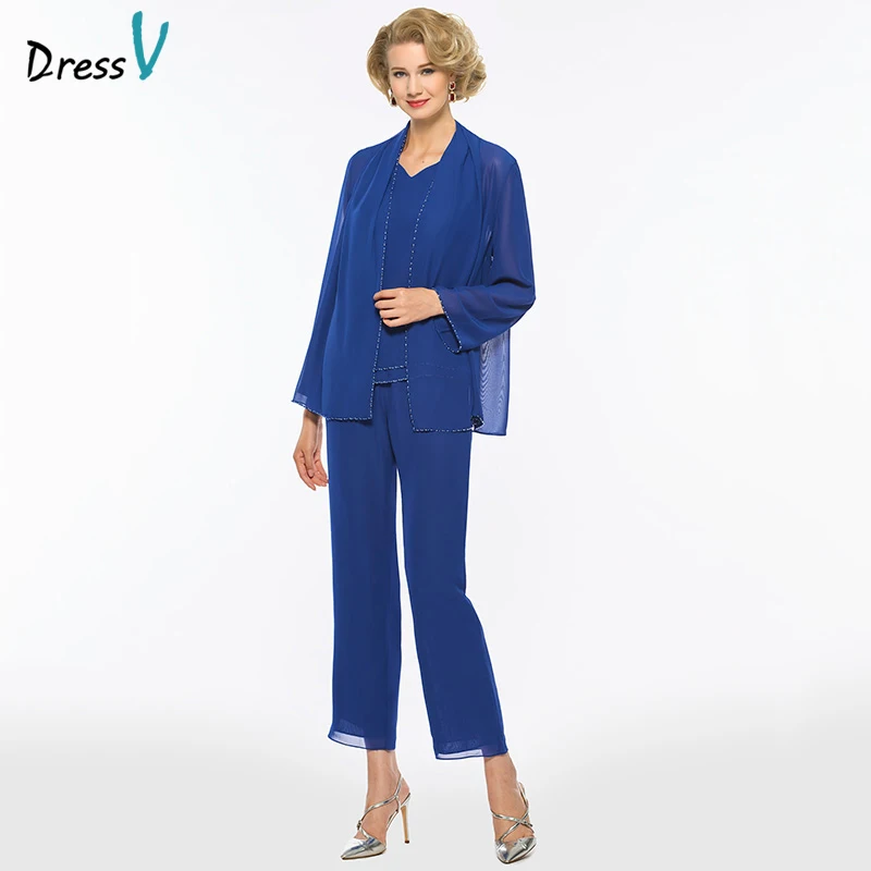 

Dressv dark royal blue sheath mother of bride dress with jacket long sleeves floor length long mother evening gown custom