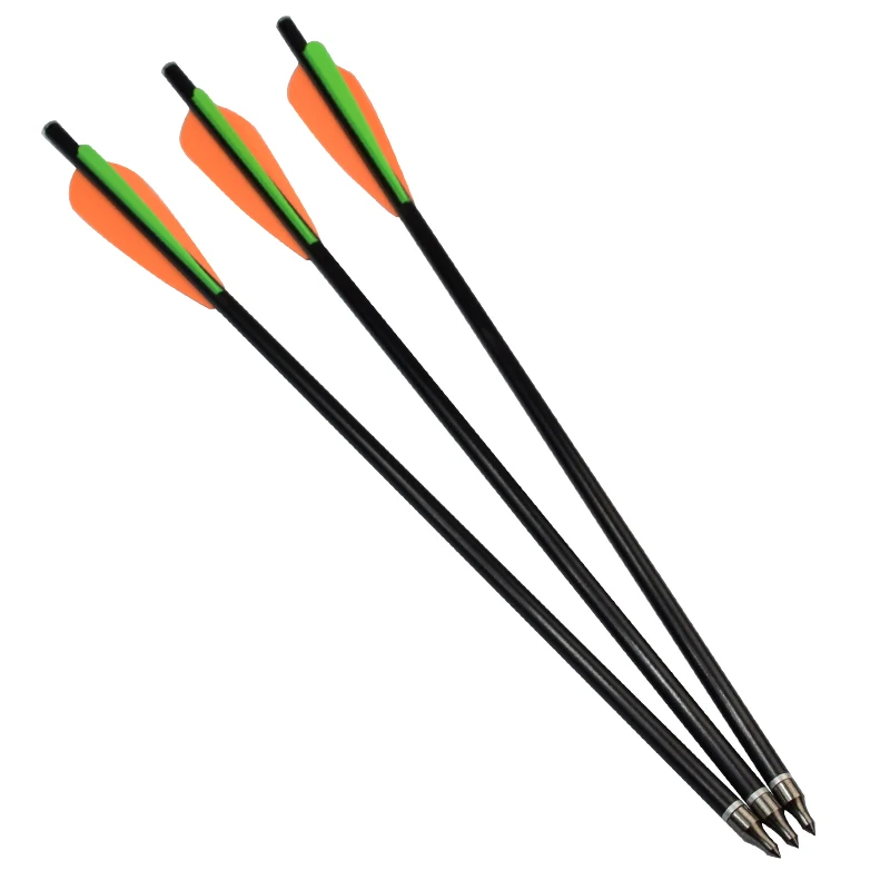 Болты из стекловолокна для арбалета 12 шт. 14 16 18 20 дюймов 3 дюйма пластиковые