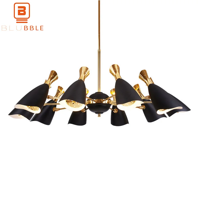 

BLUBBLE 6/8/10/12 Heads Pendant Lights Nordic AC 90-260V Metal Pendant Lamp Postmodernism Simple Originality Bedrooms Hanglamp