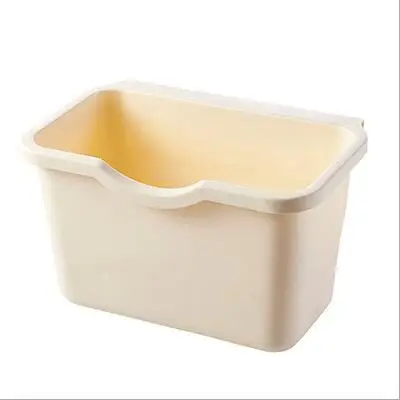 Yellow Кухонная висячая коробка для мусора, домашний шкаф, дверцы мусорного бака, органайзер, Квадратный контейнер для мусора, овощи, еда, мусорное ведро - Цвет: Yellow