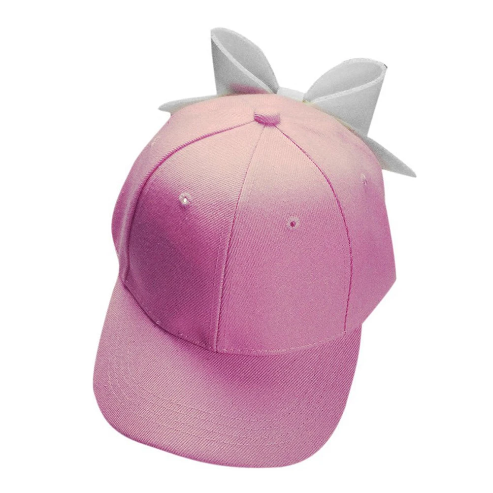 Женская модная бейсбольная кепка с большим бантом регулируемая плоская шляпа в