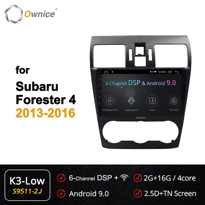 S9511-2 K3-Low Ownice 360 Panorama 4G Android 9,0 k3 k5 k6 автомобильный dvd-плеер для Subaru WRX Forester 2013 gps Navi DSP оптический - Цвет: S9511-2 K3-Low