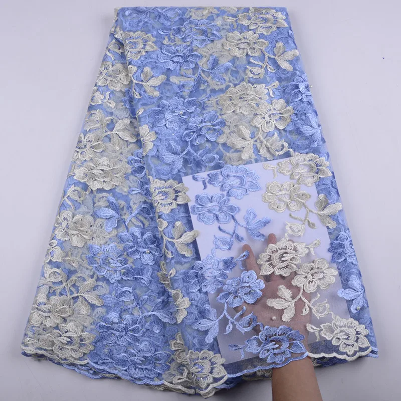Африканская кружевная ткань 2018 для нигерийских женщин свадебное Тюлевое