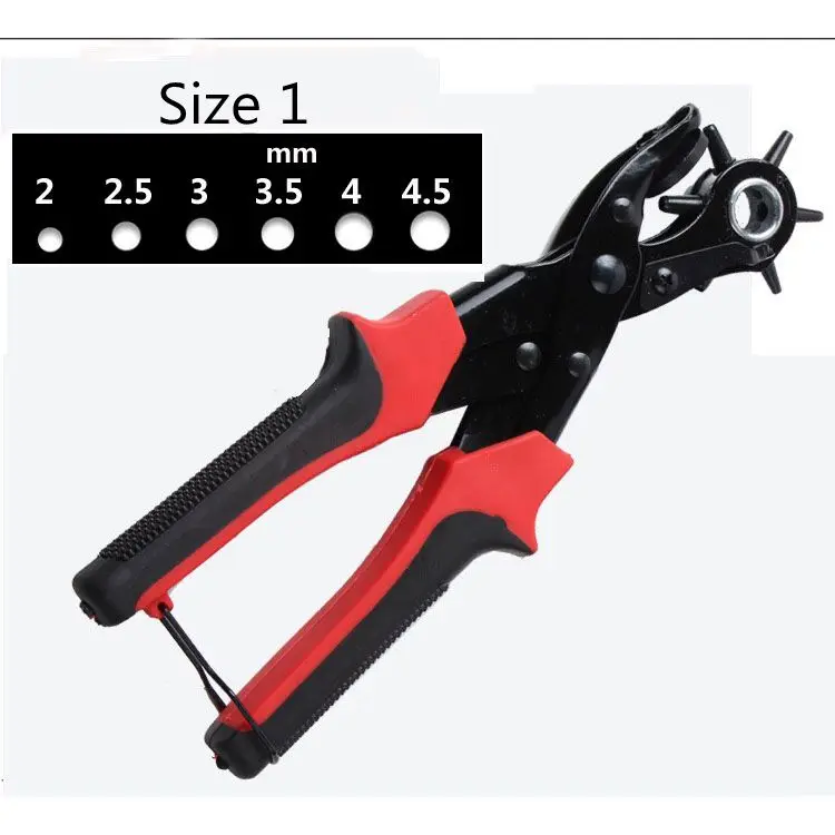 Leather Plier Eyelet Puncher Belt Hole Sewing Machine Bag Punch Revolve Watchband Household Strap leather Setter Tool