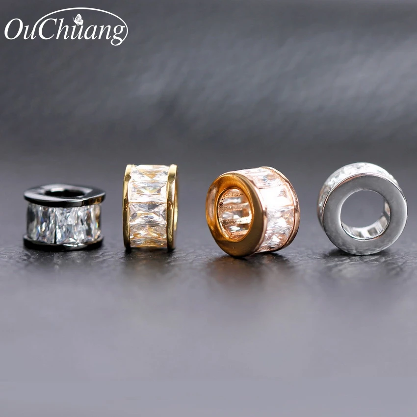 Ouchuang новый бренд DIY квадратный изысканный Шарм Бусины 8 мм Высокое качество