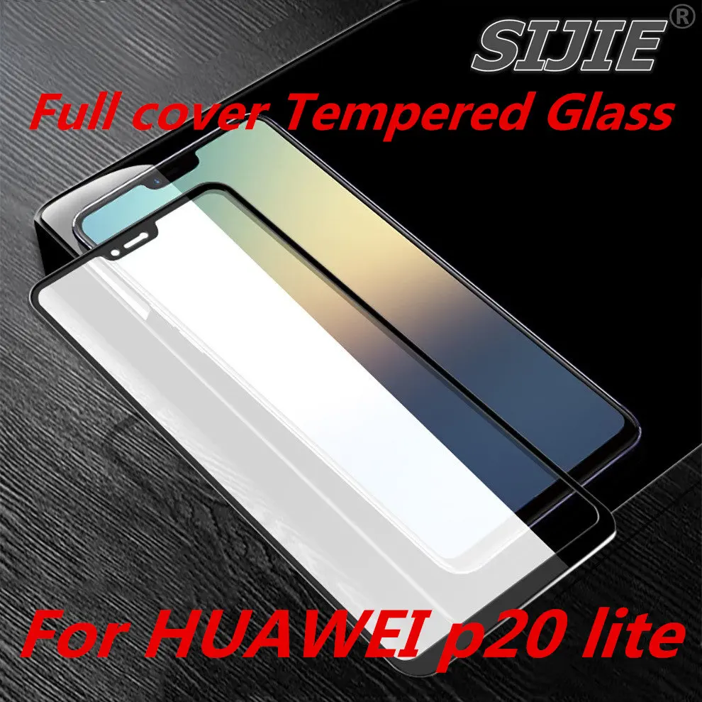 Закаленное стекло для HUAWEI p20 lite 5 84 Дюймов Полное покрытие экран защитный чехол