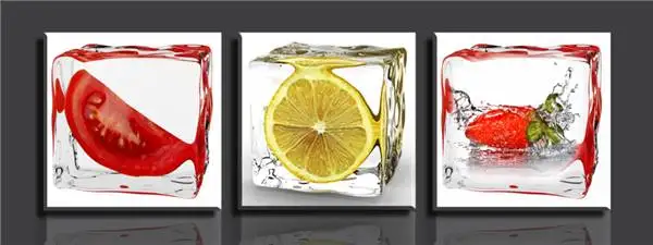 Бесплатная доставка Помидоры 3 панели/набор Hd холст печать живопись