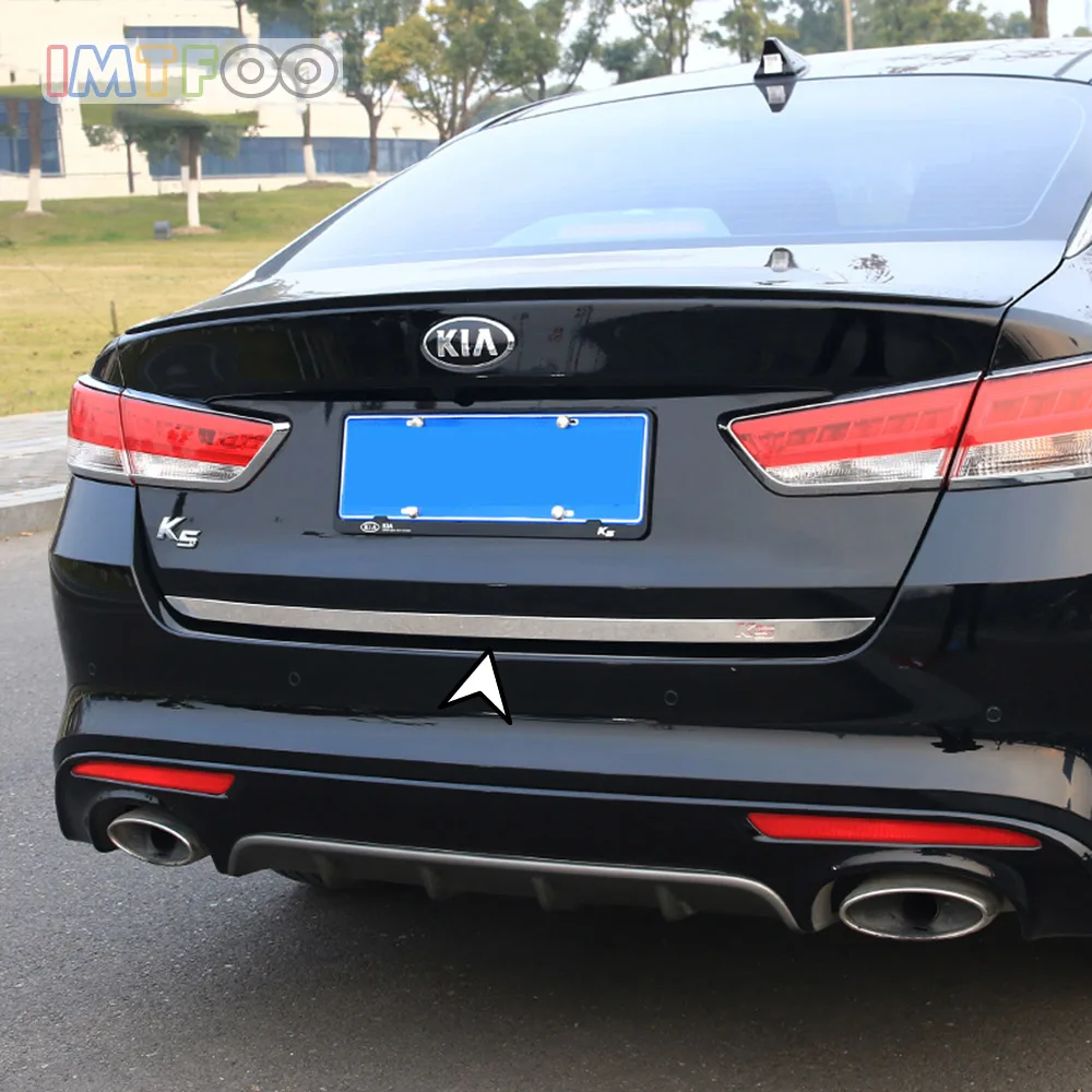 IMTFOO нержавеющая сталь задняя дверь багажника крышка литье для KIA OPTIMA K5 2016 2017