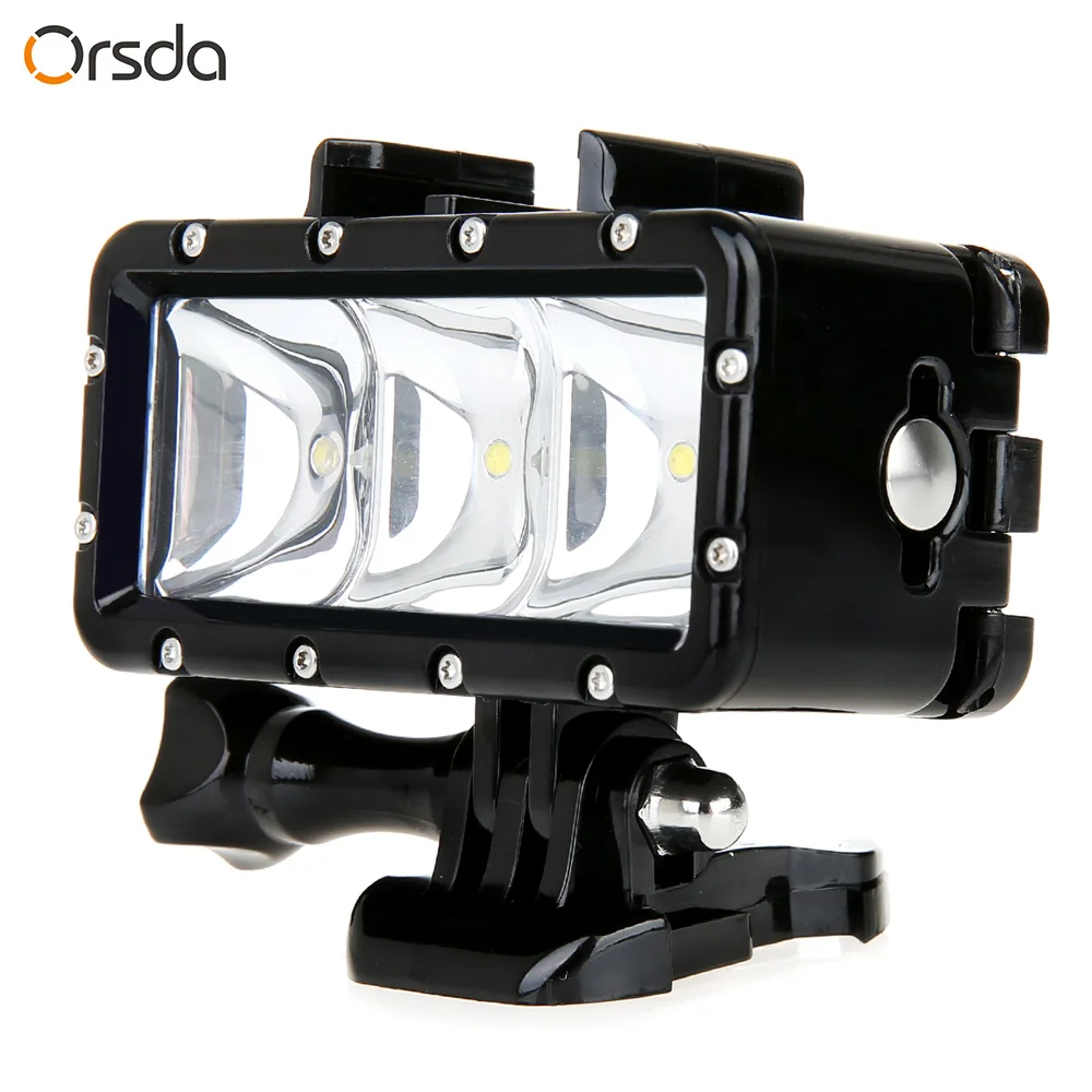Orsda gopro light светодиодный свет высокой Мощность на камеры видеонаблюдения Видео led