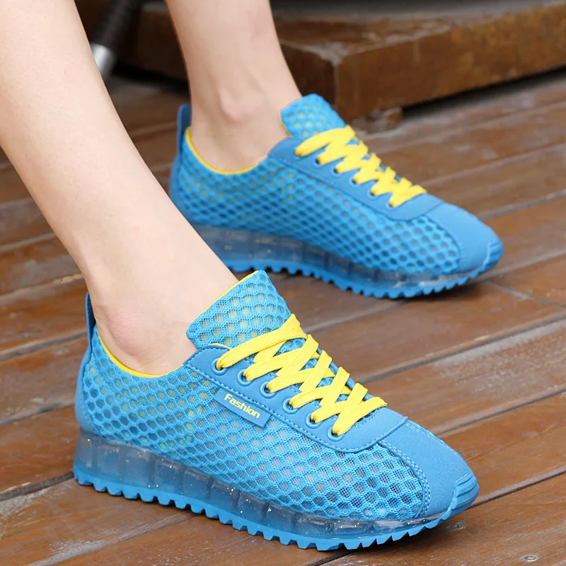 2018 Настоящее Топ Мода весна и осень Zapato Для женщин Обувь с дышащей сеткой Zapatillas