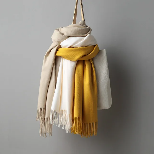 

Casual wild Pashmina Tassels Shawl women scarf solid cashmere for ladies neck warm long shawl wraps bandana foulard head hijab
