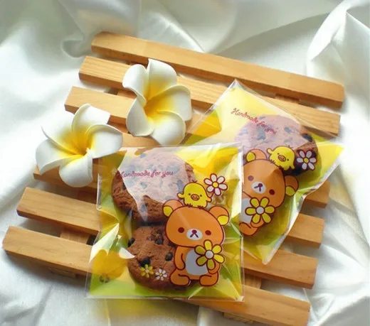 E1 милый Мишка рилаккума 10*13 см печенья торта хлебобулочные пагоды сумки