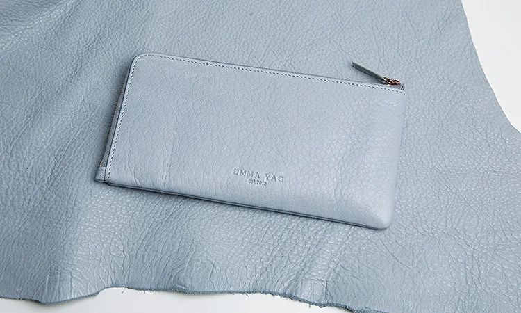 Женский кошелек из натуральной кожи EMMA YAO|coin purses holders|purse holderbrand leather wallet |