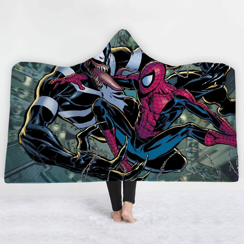 8 Одеяло с капюшоном Venom, уплотненное, пригодное для носки, флисовый плащ, волшебная Сиеста, одежда для дивана/кровати/самолета, для путешествий, постельные принадлежности, одеяло в шапке, теплое - Цвет: 8
