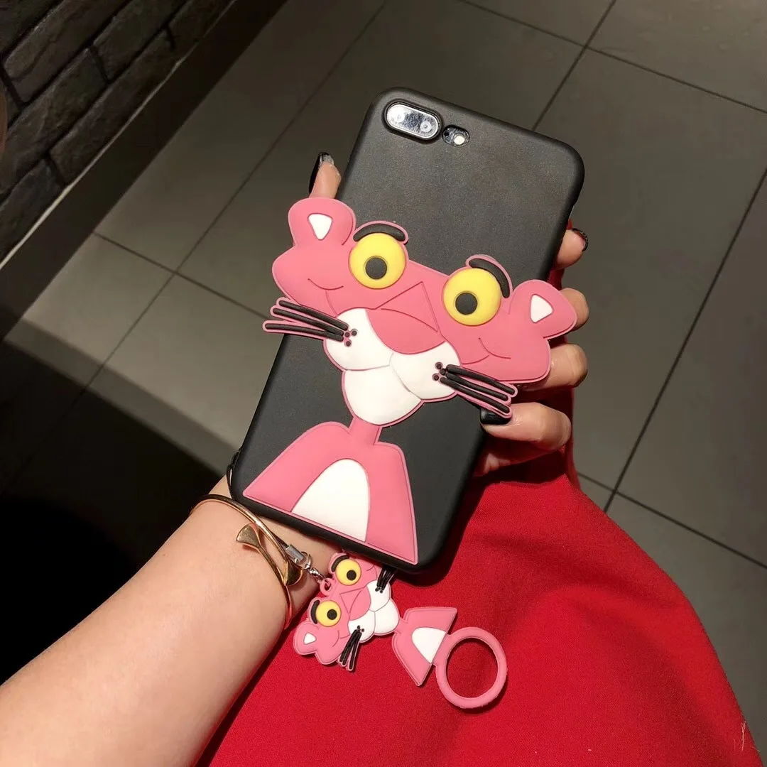Для Apple iphone 7 чехол для телефона Розовый леопардовый 6 6s 8 Plus X tide милые леопардовые