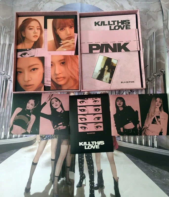 Подписанный BLACKPINK С Автографом Мини 2-й альбом KILL THIS LOVE+ подписанный плакат 042019