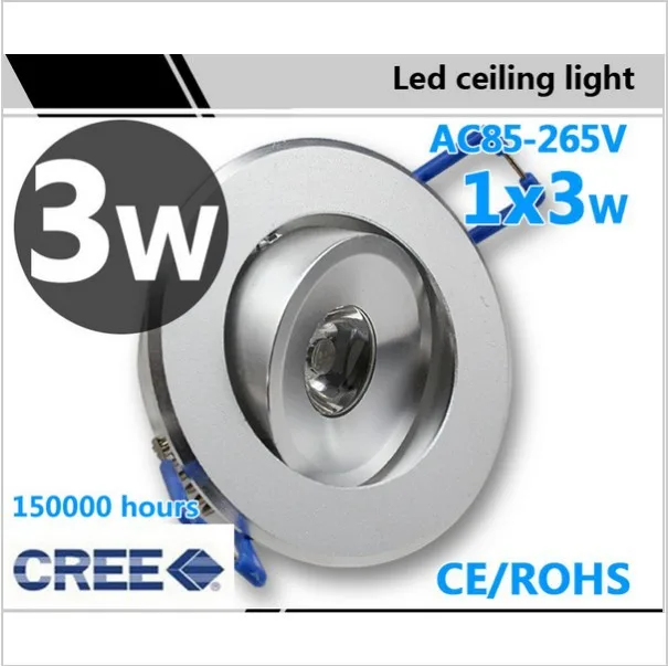 Миниатюрный светодиодный Светильник направленного света 3 Вт встраиваемый