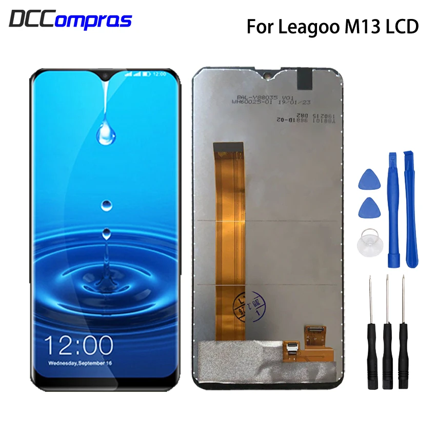 Для Leagoo M13 ЖК-дисплей сенсорный экран Запасные части для телефонов для Leagoo M13 экран ЖК-дигитайзер дисплей Бесплатные инструменты
