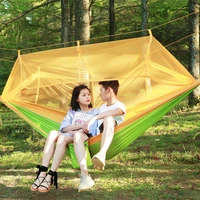 portable 1 2 person outdoor mosquito net parachute hammock hanging sleeping bed swing for camping hiking outdoor 13 colors