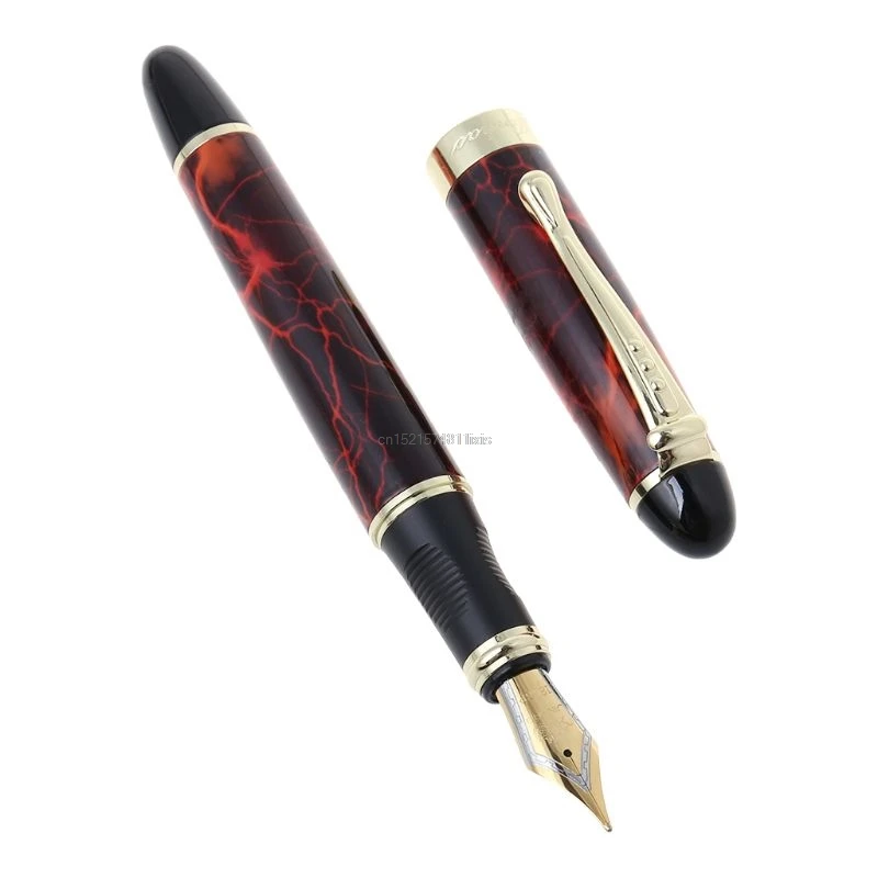 Jinhao X450 роскошная мужская авторучка бизнес-Студенческая 0,5 мм дополнительный тонкий наконечник для каллиграфии офисный инструмент для письма - Цвет: R