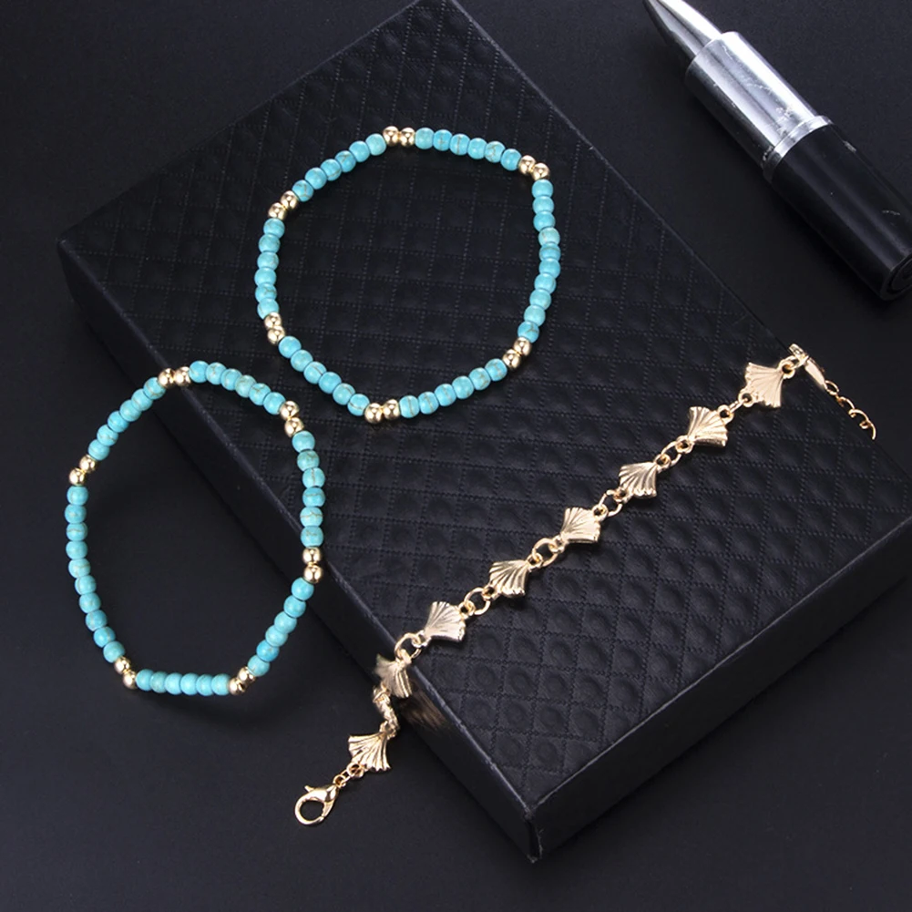 Популярные женские 5 шт./компл. ручной работы Унисекс Браслет на ногу из бисера