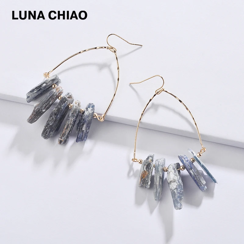 LUNA CHIAO модные ювелирные изделия Уникальный дизайн натуральные камни Кварц Камень