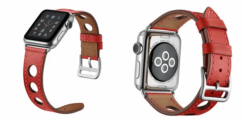 Новейший ремешок для часов из натуральной кожи Herm для Apple Watch Series 3 2 1 Аксессуары для iwatch Band для Apple Series 4 40 мм 44 мм