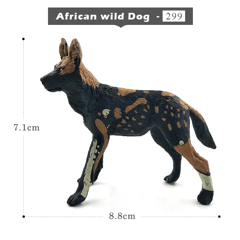 African wild Dog Далматинский бультерьер Лабрадор фигурка собаки животное модель бонсай для домашнего декора миниатюрное украшение для сада в виде Феи современные аксессуары - Цвет: African wild Dog